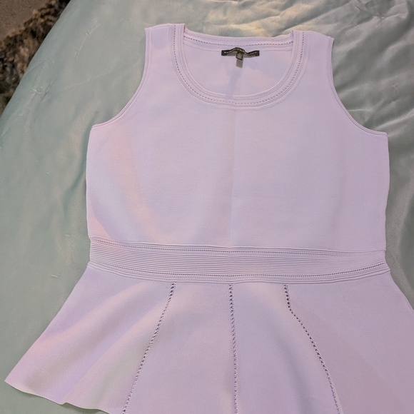 White House Black Market Tops - Pink Sleeveless Peplum Cocktail Dress